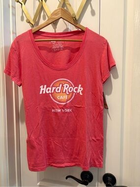 Hard Rock Cafe Pink Short Sleeve Logo Tee